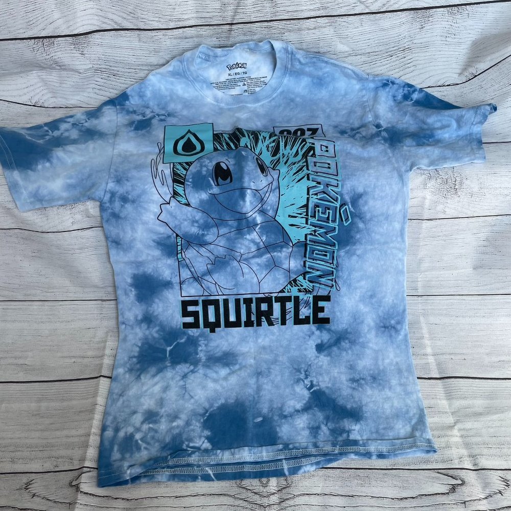 Pokemon Squirtle Blue Tie Dye T-shirt
